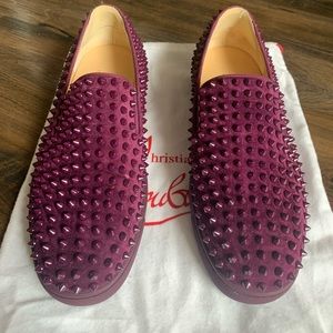 Christian Louboutin - Purple Suede Roller Spiked